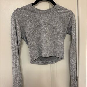 Lululemon long sleeve cropped Swiftly Tech